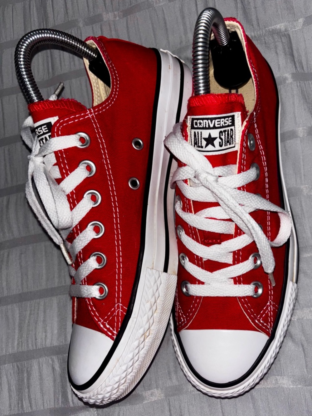 Converse All Star Red Low Top Sneakers - Picture 2 of 5